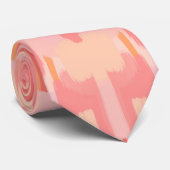 Peachy patterned stropdas (Opgerold)