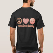 Peachy Peace Love Bowling Charm T-shirt (Achterkant)