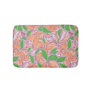 Peachy Petal Bath Mat