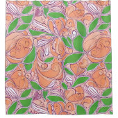 Peachy Petal Douche rideau (Devant)