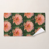 Peachy Pink Floral Bad Handdoek (Handdoek)