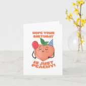 Peachy Puns Carte Anniversaire (Fleur jaune)
