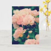 Peachy Rose Roses N'importe quelle occasion Carte  (Fleur jaune)