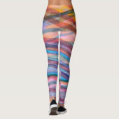 Peachy scherpe kleuren leggings (Achterkant)