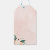 Peachy Uil Verjaardag Favor Tag Cadeaulabel (Achterkant)