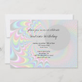 Peackock A Delic - Fractal Art Kaart (Achterkant)