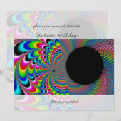 Peackock A Delic - Fractal Art Kaart (Voorkant / Achterkant)