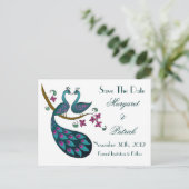 Peacock -1 Enregistrer la carte postale Date (Debout devant)