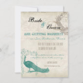  Peacock 5 - sparen de Datum Save The Date (Achterkant)