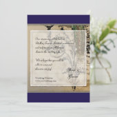  Peacock 6 - sparen de Datum Save The Date (Staand voorkant)