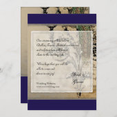  Peacock 6 - sparen de Datum Save The Date (Voorkant / Achterkant)