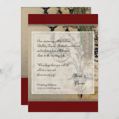  Peacock 6 - sparen de Datum Save The Date (Voorkant / Achterkant)