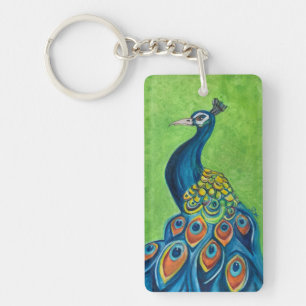 Peacock AcrylSleutelhanger Sleutelhanger