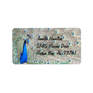 Peacock Adresetiketten Etiket