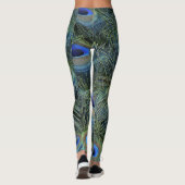 Peacock Afdrukken Leggings (Achterkant)