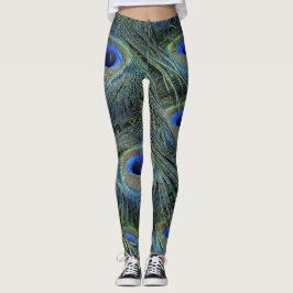 Peacock Afdrukken Leggings