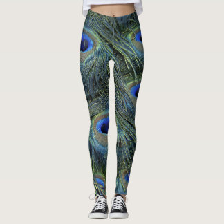 Peacock Afdrukken Leggings