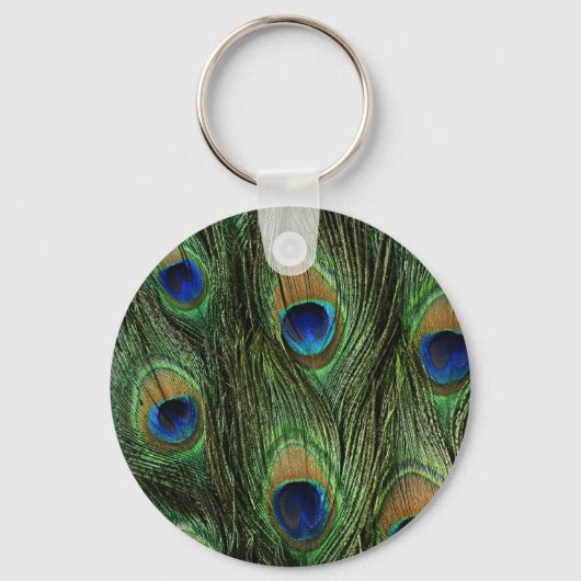 Peacock Afdrukken Sleutelhanger (Voorkant)