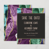 Peacock Agaat V1 (10,8 x 14cm) Save The Date (Voorkant / Achterkant)