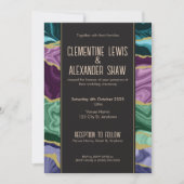 Peacock Agaat (v1) Uitnodiging (Voorkant)