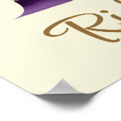 Peacock Agate Letter R Persoonlijk Poster (Hoek)