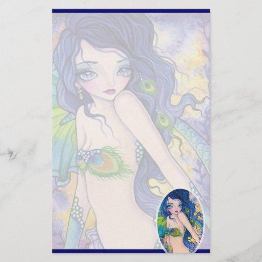 Peacock Allure - Stationery Briefpapier (Voorkant)