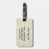 Peacock Antiek kleurrijk Bagagelabel (Achterkant verticaal)