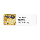 Peacock Antiek  kleurrijk Etiket (Voorkant)