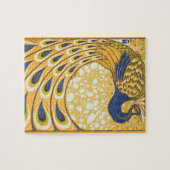 Peacock Antiek kleurrijk Legpuzzel (Horizontaal)