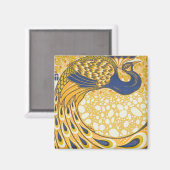 Peacock Antiek  kleurrijk Magneet (Voorkant / Achterkant)