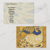 Peacock Antiek kleurrijk Visitekaartje (Voorkant / Achterkant)