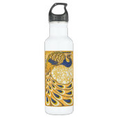 Peacock Antiek kleurrijk Waterfles (Voorkant)