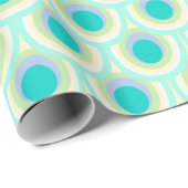 Peacock aqua green blue patterned wrap cadeaupapier (Rol Hoek)