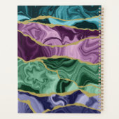 Peacock aquarel agaat v2 aanpasbaar planner (Achterkant)