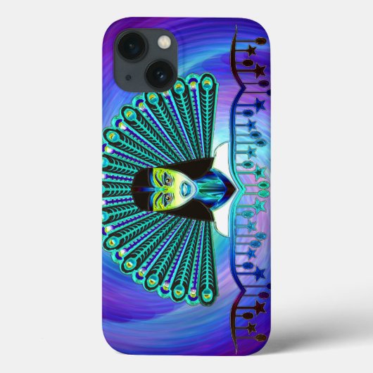 Peacock Art 1-opties Case-Mate iPhone Case (Achterkant)
