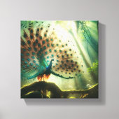 Peacock art canvas afdruk (Voorkant)