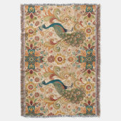 Peacock Art Morris Style Deken (Voorkant Verticaal)