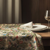 Peacock Art Nouveau Floral Pattern Tafelkleed