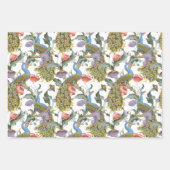 Peacock Art Nouveau Floral Pattern Wrapping Paper (Voorkant 2)