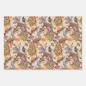 Peacock Art Nouveau Floral Pattern Wrapping Paper (Voorkant 3)