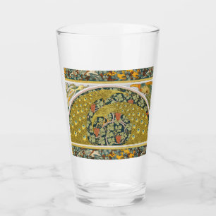 Peacock Art Nouveau Stijl rond ingewikkeld ontwerp Glas
