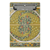 Peacock Art Nouveau Stijl rond ingewikkeld ontwerp Mini Klembord (Voorkant)