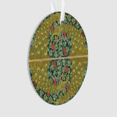 Peacock Art Nouveau Style rond design complexe (devant)