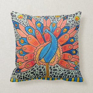 Peacock Art Pillow Kussen
