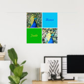 Peacock Art Poster (Thuiskantoor)