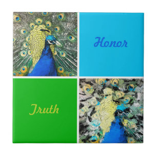 Peacock Art Tegeltje