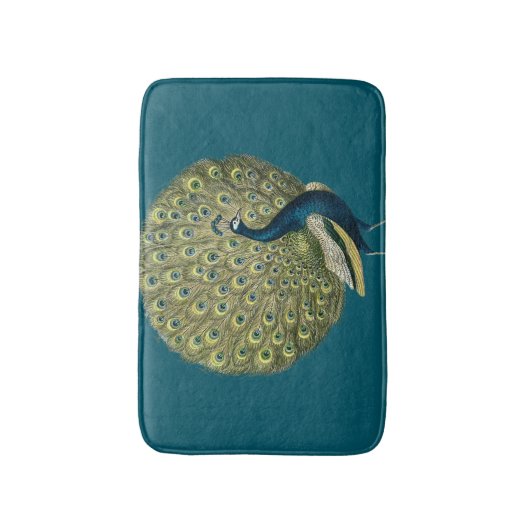  Peacock Badmat (Voorkant Verticaal)