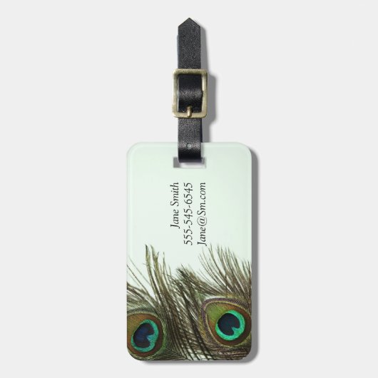 Peacock  Bagagelabels (Voorkant verticaal)