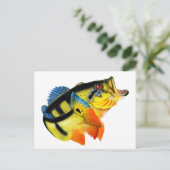 Peacock Bass 3 Briefkaart (Staand voorkant)