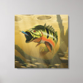 Peacock Bass Canvas Afdruk